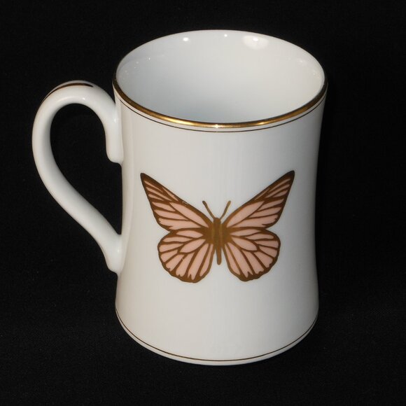 Beautiful coffee mugs. Fitz and Floyd Japan Golden Butterfly - Picture 3 of 5